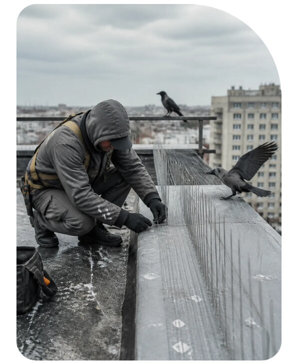 Защита от ворон под ключ в Новочеркасске по цене от 5117 р. | Сенат-Нвч